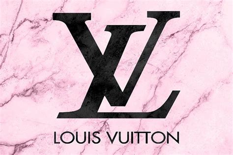 louis vuitton pink logo.